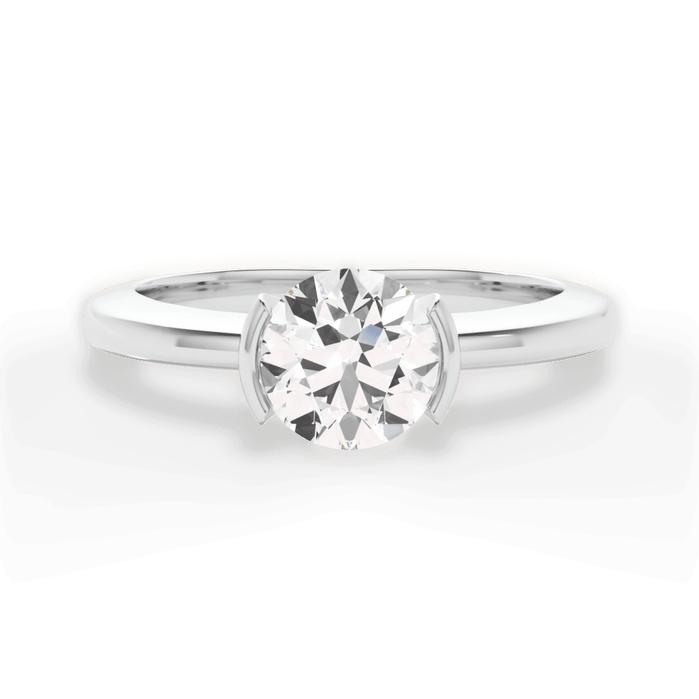 Bridget Pear Cut Lab Grown Diamond Platinum Engagement Ring