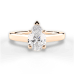 Ariana Pear Cut Lab Grown Diamond 18Kt Rose Gold Engagement Ring