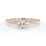 Caroline Cushion Cut Lab Grown Diamond 18Kt Rose Gold Engagement Ring