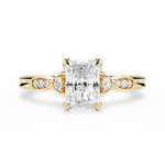 Cassie Radiant Cut Lab Grown Diamond 18Kt Yellow Gold Engagement Ring