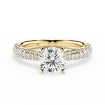 Kira Round Cut Lab Grown Diamond 18Kt Yellow Gold Engagement Ring