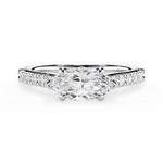 Diane Marquise Cut Lab Grown Diamond Platinum Engagement Ring