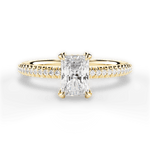 Helen Radiant Cut Lab Grown Diamond 18Kt Yellow Gold Engagement Ring