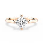 Bernadette Princess Cut Lab Grown Diamond 18Kt Rose Gold Engagement Ring