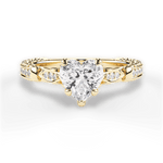 Gabriela Heart Cut Lab Grown Diamond 18Kt Yellow Gold Engagement Ring