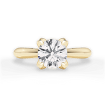 Elaine Round Cut Lab Grown Diamond 18Kt Yellow Gold Engagement Ring