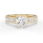 Lynn Heart Cut Lab Grown Diamond 18Kt Yellow Gold Engagement Ring