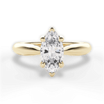 Dolores Marquise Cut Lab Grown Diamond 18Kt Yellow Gold Engagement Ring