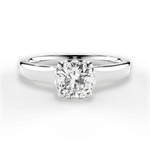 Carol Cushion Cut Lab Grown Diamond 18Kt White Gold Engagement Ring