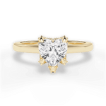 Gemma Heart Cut Lab Grown Diamond 18Kt Yellow Gold Engagement Ring