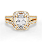 Mackenzie Oval Cut Lab Grown Diamond 18Kt Yellow Gold Engagement Ring
