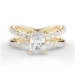 Lauren Radiant Cut Lab Grown Diamond 18Kt Yellow Gold Engagement Ring