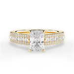 Lynn Radiant Cut Lab Grown Diamond 18Kt Yellow Gold Engagement Ring