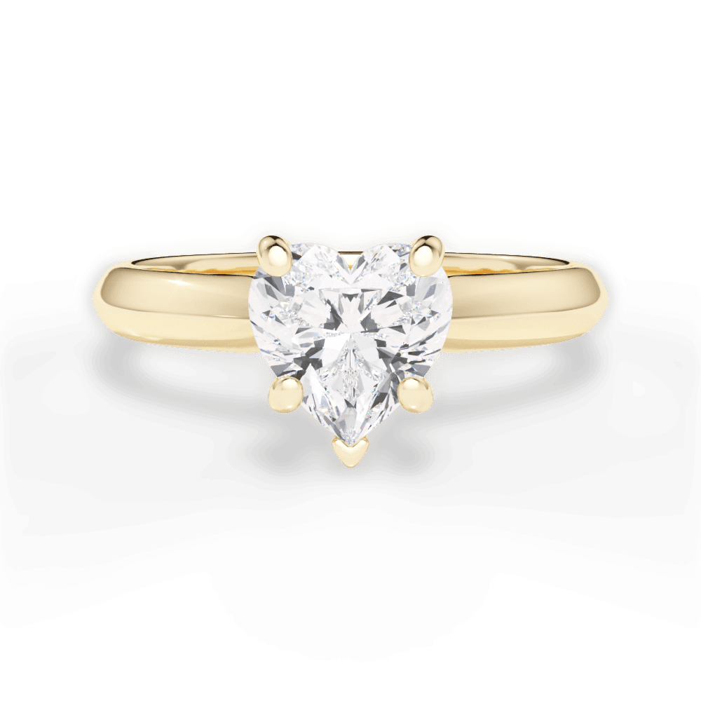 Beth Heart Cut Lab Grown Diamond 18Kt Yellow Gold Engagement Ring
