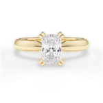 Claudia Radiant Cut Lab Grown Diamond 18Kt Yellow Gold Engagement Ring