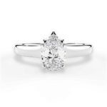 Carol Pear Cut Lab Grown Diamond 14Kt White Gold Engagement Ring