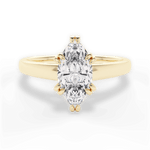 Courtney Marquise Cut Lab Grown Diamond 18Kt Yellow Gold Engagement Ring