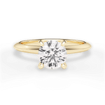 Casey Round Cut Lab Grown Diamond 18Kt Yellow Gold Engagement Ring