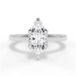 Gemma Marquise Cut Lab Grown Diamond 18Kt White Gold Engagement Ring