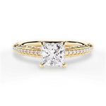 Caroline Princess Cut Lab Grown Diamond 18Kt Yellow Gold Engagement Ring