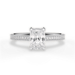 Janet Radiant Cut Lab Grown Diamond Platinum Engagement Ring