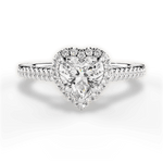 Jenny Heart Cut Lab Grown Diamond 14Kt White Gold Engagement Ring