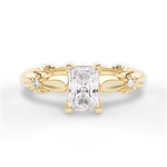 Claire Radiant Cut Lab Grown Diamond 18Kt Yellow Gold Engagement Ring