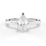 Ashley Pear Cut Lab Grown Diamond Platinum Engagement Ring