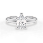 Anastasia Pear Cut Lab Grown Diamond 18Kt White Gold Engagement Ring