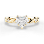 Emma Heart Cut Lab Grown Diamond 18Kt Yellow Gold Engagement Ring