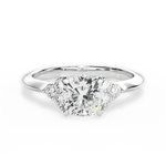 Celeste Cushion Cut Lab Grown Diamond 14Kt White Gold Engagement Ring