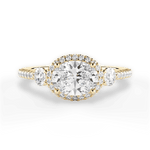 Kara Oval Cut Lab Grown Diamond 18Kt Yellow Gold Engagement Ring