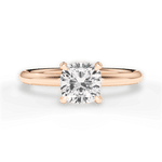 Brenda Cushion Cut Lab Grown Diamond 18Kt Rose Gold Engagement Ring