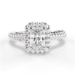 Kim Radiant Cut Lab Grown Diamond 14Kt White Gold Engagement Ring