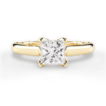 Carrie Princess Cut Lab Grown Diamond 18Kt Yellow Gold Engagement Ring