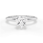 Alicia Heart Cut Lab Grown Diamond 18Kt White Gold Engagement Ring