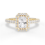 Kathleen Radiant Cut Lab Grown Diamond 18Kt Yellow Gold Engagement Ring