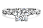 Eva Round Cut Lab Grown Diamond Platinum Engagement Ring