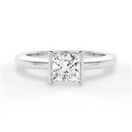 Bridget Princess Cut Lab Grown Diamond Platinum Engagement Ring