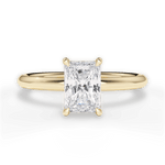 Brenda Radiant Cut Lab Grown Diamond 18Kt Yellow Gold Engagement Ring