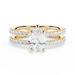 Christie Pear Cut Lab Grown Diamond 18Kt Yellow Gold Engagement Ring