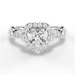 Irene Heart Cut Lab Grown Diamond 18Kt White Gold Engagement Ring
