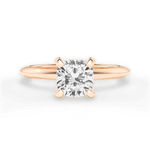 Casey Cushion Cut Lab Grown Diamond 18Kt Rose Gold Engagement Ring