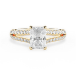 Kendra Radiant Cut Lab Grown Diamond 18Kt Yellow Gold Engagement Ring