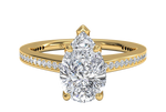 Judith Pear Cut Lab Grown Diamond 18Kt Yellow Gold Engagement Ring