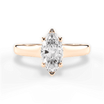 Carol Marquise Cut Lab Grown Diamond 18Kt Rose Gold Engagement Ring