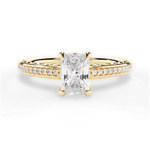 Caroline Radiant Cut Lab Grown Diamond 18Kt Yellow Gold Engagement Ring