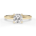Brenda Cushion Cut Lab Grown Diamond 18Kt Yellow Gold Engagement Ring