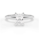 Alicia Radiant Cut Lab Grown Diamond 18Kt White Gold Engagement Ring