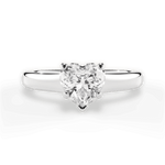 Carol Heart Cut Lab Grown Diamond 18Kt White Gold Engagement Ring